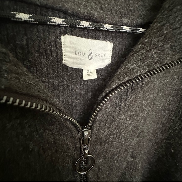 Lou & Grey | XL | Wool Blend Zip Tunic Sweater - Picture 3 of 4